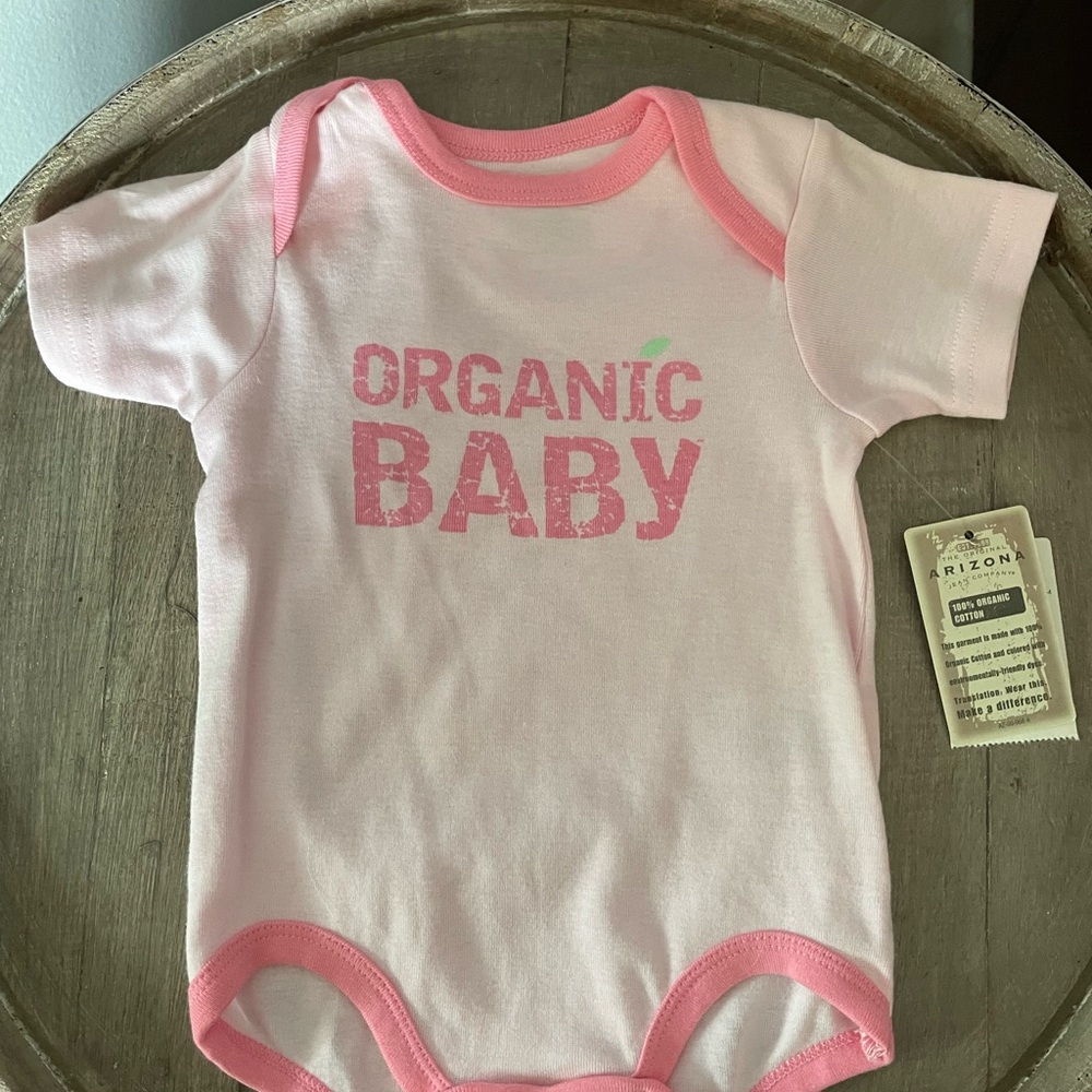 Organic Baby Arizona Jean Company Pink Bodysuit One Piece
